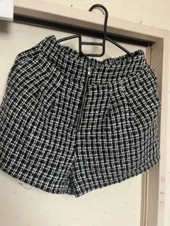 ツイードショートパンツ ブラック・ホワイト