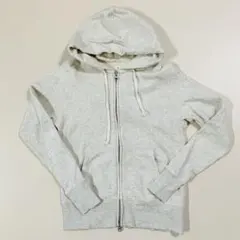 無印良品 婦人 裏毛スウェットフルジップパーカ S 天竺ライトグレー