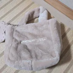 JILL by JILLSTUART ベージュファーハンドバッグ