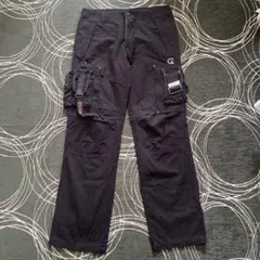 Union army black cargo military pants