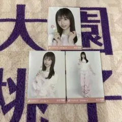 乃木坂46 生写真　矢田萌華　桜カラーコーデ　コンプ