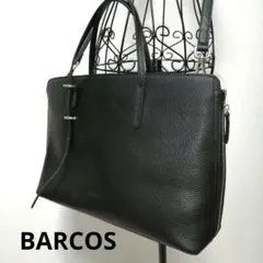 BARCOS バルコス　本革2WAYトートバッグ　ブラック　新品 未使用✨️
