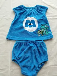 モンスターズ・インク　上下セット　80　半袖　ベビー