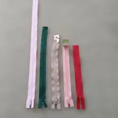 レッド、ピンク、ベージュ、グリーン、ホワイト　セット