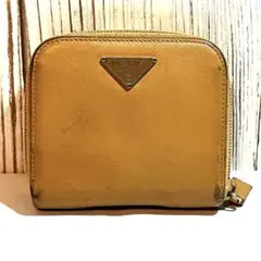 G*a様 PRADA プラダ　レザー 二つ折りジップ 財布