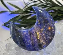 ムーンストーン サンストーン 三日月型 置物 天然石 共生鉱物 - メルカリ