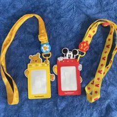 ミッキーマウス　クマのプーさん　チケットホルダー