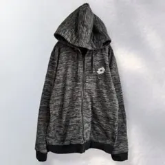 ロット LOTTO 裏起毛 フルジップパーカー 羽織り 総柄 ラフ M《c25