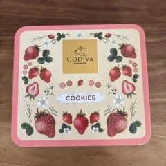 【翌日発送】　GODIVA いちご　空き缶