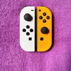 ジョイコン Joy-Con 純正 ホワイト ネオンオレンジ 左右セット6A0-p