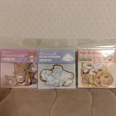 サンリオ　フレークステッカー　クロミ、シナモロール、サンリオキャラクターズ