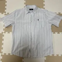 POLO メンズ半袖シャツ XL ブルー、エメラルドグリーン、ベージュストライプのサムネイル