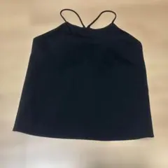 にゃん様⭐︎ブラック XL キャミソールブラトップ　ユニクロ