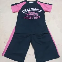 IDEAL WORLD 黒ピンク ジャージセット 130cm~