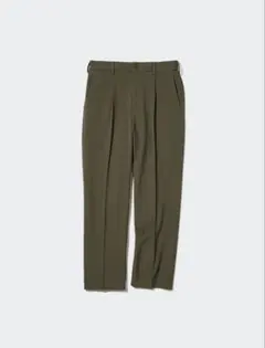 UNIQLO メンズ タックワイドパンツ オリーブカラー XSサイズ