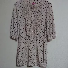 ドット柄ワンピ★minimumminimum★シャツワンピ★夏物大量出品割引★