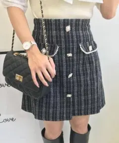 最終お値下げ！INGNI ツイードミニスカート