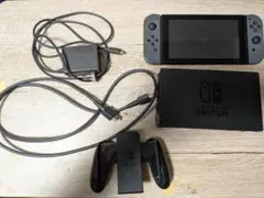 Nintendo Switch 本体 グレー ジャンク品 ケース付き