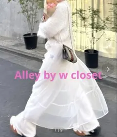 Alley by w closet美品シアーキャミワンピース ホワイトのサムネイル
