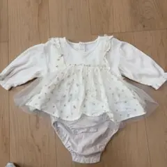 フラワープリントロンパース 95cm未満