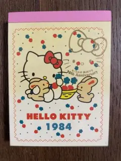 レア♡サンリオ♡キティ 35周年 1984 ヒストリー ミニメモ