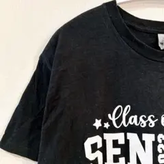 【M】ギルダン プリント Ｔシャツ クルーネック 半袖 黒 綿 カジュアルのサムネイル