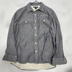 ✨美品✨ LANDS' END（ランズエンド） 長袖シャツ　グレーLのサムネイル