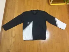 adidas サッカー トレーニングウェア 長袖 ブラック ホワイト M