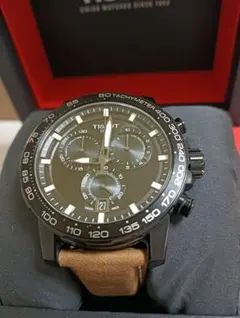 TISSOT PRS516 クロノグラフ クオーツ 腕時計 稼働品 新品電池 - メルカリ