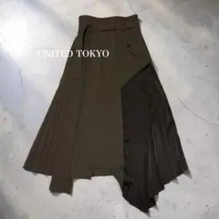 【未使用級】UNITEDTOKYO ランダムヘム プリーツ スカートのサムネイル