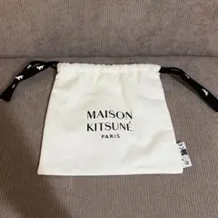 【新品未使用】メゾンキツネ　巾着ポーチ　ポーチ　ホワイトのサムネイル
