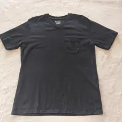 ナノユニバース NANO universe Tシャツ Vネック ブラック