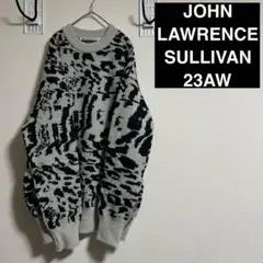 ジョンローレンスサリバン 23AW モアレ柄ニット 新品未使用 定価57,200のサムネイル