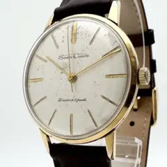 SEIKO クラウン 21石 手巻 シルバー文字盤 革 GP15002E - メルカリ