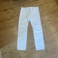 GAP ホワイト ストレートデニムパンツ
