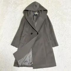 23区 カシミヤ　アンゴラ　Aライン　女優襟　ロング　コート　大きいサイズ 23区 カシミヤ アンゴラ Aライン 女優襟 ロング コート 大きいサイズ