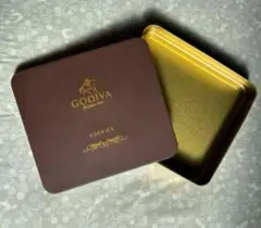 ゴディバ空缶 GODIVAチョコレート缶　小物入れ　GODIVA箱　工作材料