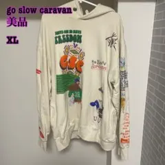 go slow caravan XL フード付きパーカー
