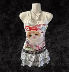 猫 ウィッシュコア 00s grunge レース ダークコア　平成ギャル　y2kのサムネイル