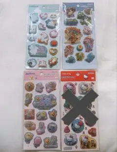 ポップデコパーティー わたあめ カプセル シール 3枚セット