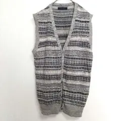 【RAGEBLUE】ニットベスト(Ｌ)ベストカーディガン トップス