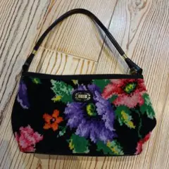u*0様 FEILER フラワー刺繍 ハンドバッグ 2502