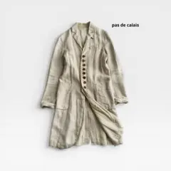 pas de calais リネンジャケットコート アイボリー 38 パドカレのサムネイル