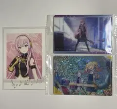 プロセカ 巡音ルカ 天馬咲希 ぱしゃこれ ウエハースカード3枚