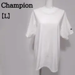 Champion チャンピオン ロゴ入りTシャツ タグなし 半袖 ホワイト 4