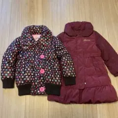 【セール】女の子コート２点まとめ売り100cm-110cm