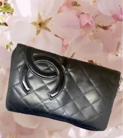 CHANEL カンボンライン マトラッセ ラウンドジップ オーガナイザー