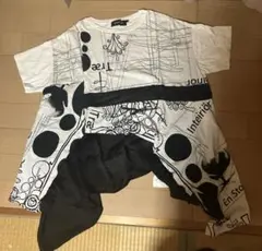 gomme 変形 Aライン カットソー Tシャツ ゴム Mサイズのサムネイル