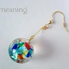 琉球ガラス＊ゆらゆらball ピアス