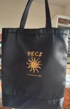PECK リバーシブルトートバッグ ブラック/イエローのサムネイル